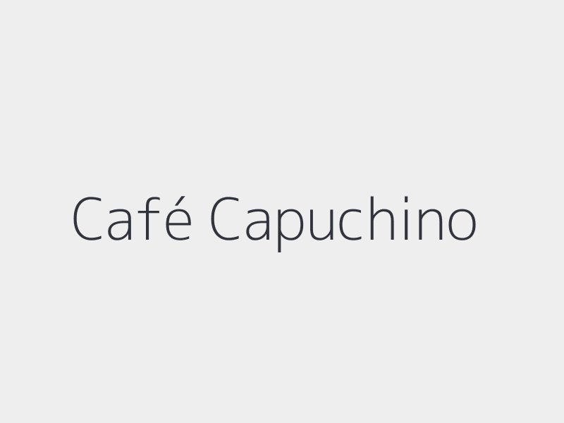 Café Capuchino